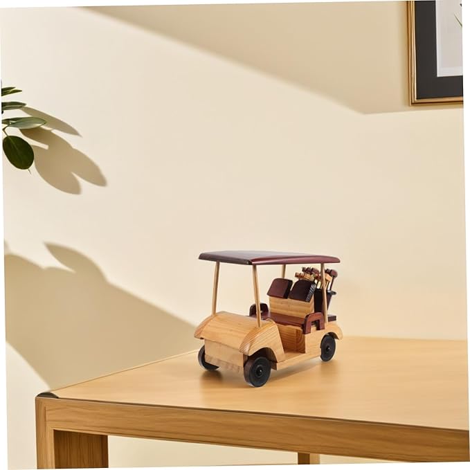 SUPVOX Handmade Vintage Car Sculpture for Home Decoration Unique Antique Vehicle Ornament for Desktop and Bookshelf for Car Lovers