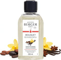 Maison Berger Vanilla Gourmet Fragrance Refill – 200mL (6.76 Fluid Ounces) Scented Oil for Reed and Ceramic Diffusers Warm Vanilla and Cocoa Blend with Rum and Tonka – Rich Gourmand Scent