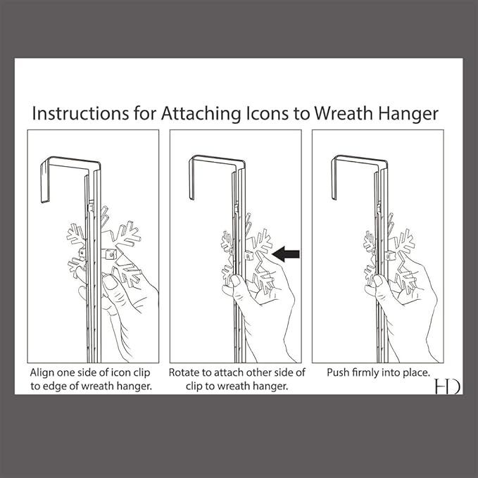 Haute Decor Adapt Adjustable Length Wreath Hanger with Interchangeable Icons (Oil Rubbed Bronze-Flag/Reindeer/Pumpkin/Fleur de lis) - 4 Wreath Hangers in 1 - Door Wreath Hanger for Every Season