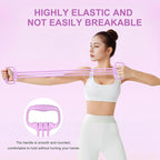 Figure 8 Resistance Band for Women 15-90LBS, Adjustable Resistance Bands with Handles for Arm Back Exercise, 6 Fitness Elastic Rope, Stretch Bands for Yoga, Pilates, Strength Training