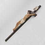 BC Catholic Crucifix Wall Cross, 10" H Jesus Christ Cross for Wall, Catholic art of Home Altar, Crucifijos Catolicos, Religious Gift for Dad, Handpainted Renaissance Sculpture by Buildclassic