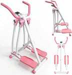Air Walker Exercise Machine,Foldable Elliptical Machine for Home,Mini Elliptical for Full-Body Low-Impact Exercise with LCD Display Ideal for Home Gym