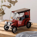 Vintage Car Decor, Vintage Car Model Retro Iron Collectible Vehicle Decoration for Home Living Room Office Desk Decor