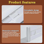 12 Pcs Drawer Dividers for Clothes, 3.15" High 11.34"-19.69" Adjustable Expandable Dresser Drawer Organizer, Clear Plastic Separators for Dresser, Baby Clothing (12, clear)