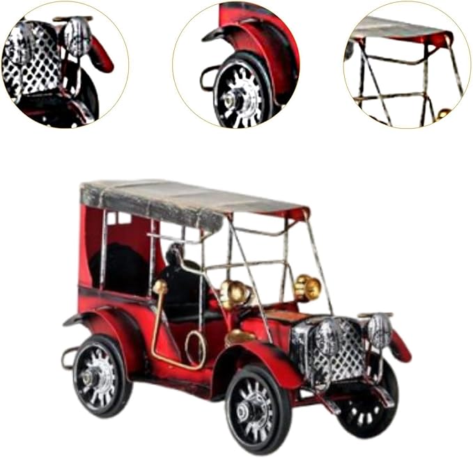 predolo Iron Car Model for Home Decoration and Collectible Display, Red