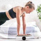 Sportneer Balance Board 7 Modes Wobble Board with Adjustable Stoppers Exercise Balancing Stability Trainer for Improve Balance, Surf Trainer & Physical Therapy - Roller and 2.8'' Ball Included
