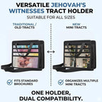 JW Magazine and Tract Holder, JW Field Service Supplies, Jehovah Witness Ministry Supplies, jw.org Accessories Gifts Ideas, Ministry Organizer for Pioneers, Best Life Ever Gifts Pioneer Bag Convention