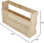 Wooden Magazine Rack Wall-Mounted DIY Home Decor Magazine Holder Mail Sorter for Office Entryway Kids’ room and Living Room.