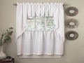 Sweet Home Collection Opaque Rib Cord Kitchen Curtains Swag Pair, Ribcord Wine