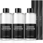 COCODOR Reed Diffuser Oil Refill/Garden Lavender/6.7oz(200ml)/3 Pack/Aroma Therapy, Home Fragrance, Scented Oils, Oils for Reed Diffuser, Office Décor, Decoration