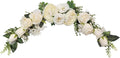 Artificial Peony Swag, Arch Flowers, 23", Silk Flower Swags, Decorative Swag, Artificial Flower Swag for Arch Front Door Party Wall Home Decor(Ivory)