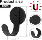 Linwnil 2 Pack Magnetic Wreath Hanger Wreath Holder Wreath Hanger Hook for Metal Front Door for Christmas Decorations