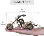 Metal Motorcycle Model - Collectible Moto Decor, Ideal Motorcycle Gifts for Men, Handcrafted Metal Replica for Study/Office/Living Room Decoration（Large）
