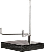Hipiwe Adjustable Stainless Steel Arm Display Stand Easel with Wooden Base Rocks Crystal Display Easel Holder for Mineral Agate Gemstones Fossils Coral Geodes Plate and Photo, 3.1"x3.1"x4.9"
