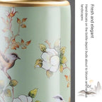 Ceramic Umbrella Stand, Vintage Ceramic Umbrella Stand, Umbrella Holder for Entryway, Multi-Functional Painted Porcelain, for Home Office Entrance Indoor(B)