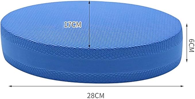 Oval Balance Pad, Non-Slip Foam Pad Exercise Balance Pad Soft Stability Trainer Knee Pads Trainer for Therap-y, Yoga, Dancing Balance Training, Pilates,Fitness(Blue)