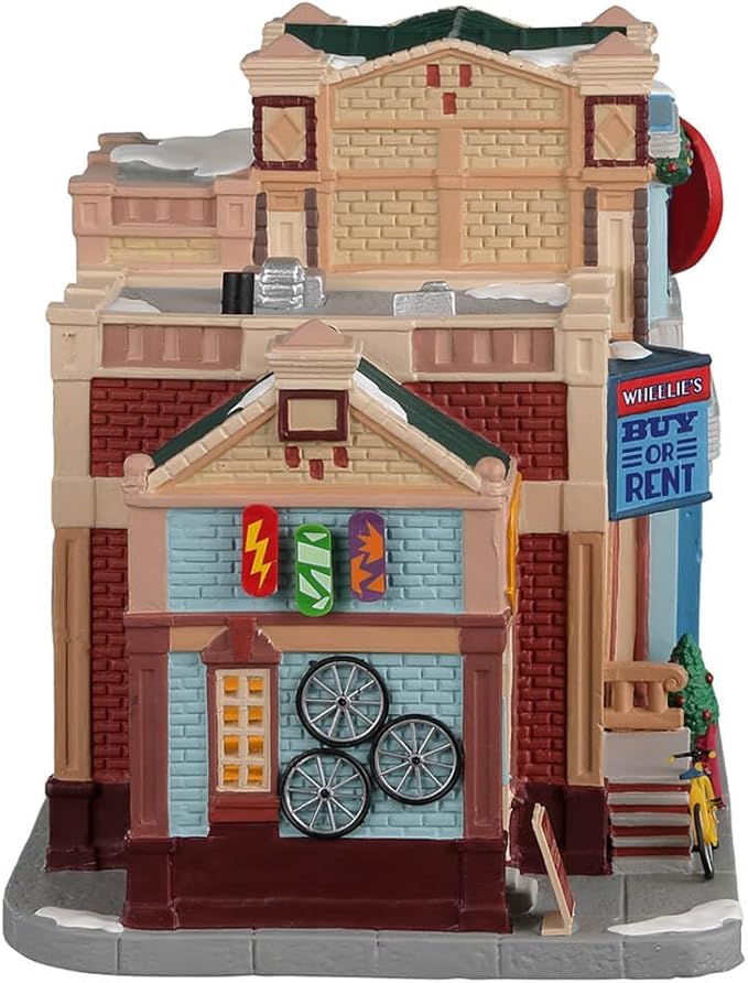 Lemax Wheelie's Cycle and Skate Shop #25891