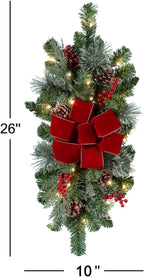 Haute Decor Classic Pre-lit Holiday Swags (Set of 2 - Staircase)