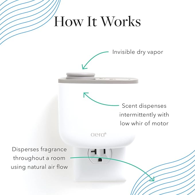 Aera Mini Bliss Aromatherapy Essential Oil Home Fragrance Scent Refill - Notes of Marjoram, Ylang-Ylang and Valerian - Works with The Aera Mini Diffuser, Mini Scent Capsule Size