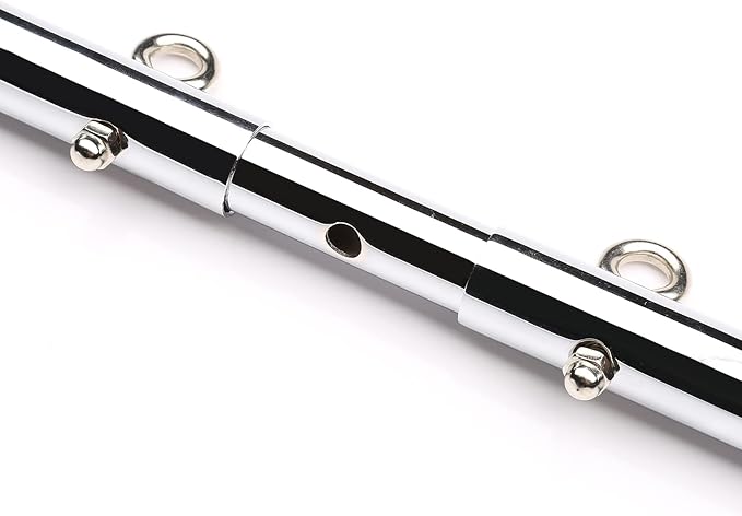 2pcs Silver Portable Restore Spreader Bar, Exercise Guide Pilates Sports Aid Training Fitness Gear, Home Yoga Gym Kit with Fur Flocking Storage Bag