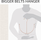 ZEDODIER Belt Hangers, Belt Rack 2 Pack Closet Accessories Organizers, Closet Organizer Hook Rack for Belt, Ties, Scarves, Camisoles, Hats, Bras, Shoes, Rose Gold