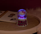 Sanrio Hello Kitty Polka Dots Mini Light-Up Snow Globe with Swirling Glitter Display | 3 Inches Tall