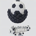 Enchanted 3D Egg with Miniature Inside - Handcrafted Printed Collectible | Fantasy Decor & Gift (Soccer Dragon & Egg (Box))