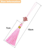 Beautyflier 24PCS Chinese Knot Tassel Pendant for Phone Case, Mini Mala Tassels with Hanging Loop, Jade Beads and Charms for Home Office Decor, Car Hanging Decoration, Graduation (8 Colors #1)