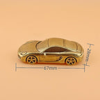 Car Statue Brass Figurine Micro Landscape Study Decoration for Living Room