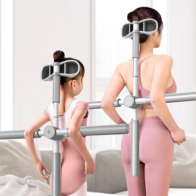 Back Stretcher Yoga Stick - Upper Body Alignment Stretching Bar with Comfortable Grip and Aid, Fitness Tool Category for Home Use for Apartment Bodybuilding Workout After Sports Exercise