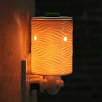 STAR MOON Plug in Wax Melt Warmer, Plug in Wax Warmers for Scented Wax, Scentsy Diffuser for Fragrance Oil Wax Melter Decoration with Two Bulbs