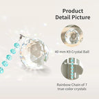 Sympathy Gifts for Loss of Loved One, Crystal Sun Catcher Rainbow Maker, Unique Condolence Memorial for Loss of Mom Dad Dog, Ideal Grief Bereavement Miscarriage Gifts (Light Blue)