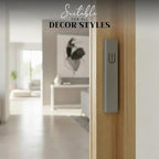 SURI Mezuzah for Door with Scroll – 6 Inch Modern Mezuzah Case with Non Kosher Scroll Included, Fits up to 5” Scroll, Easy Adhesive Installation, Gift Box Included