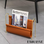 Fabulaxe 9-Inch Magazine Rack, Floor Standing Book Basket, Newspaper Holder and File Holders - Nursery Decor, Desk Accessory, Living Room and Guest Room Essentials, Home Office, and Waiting Areas