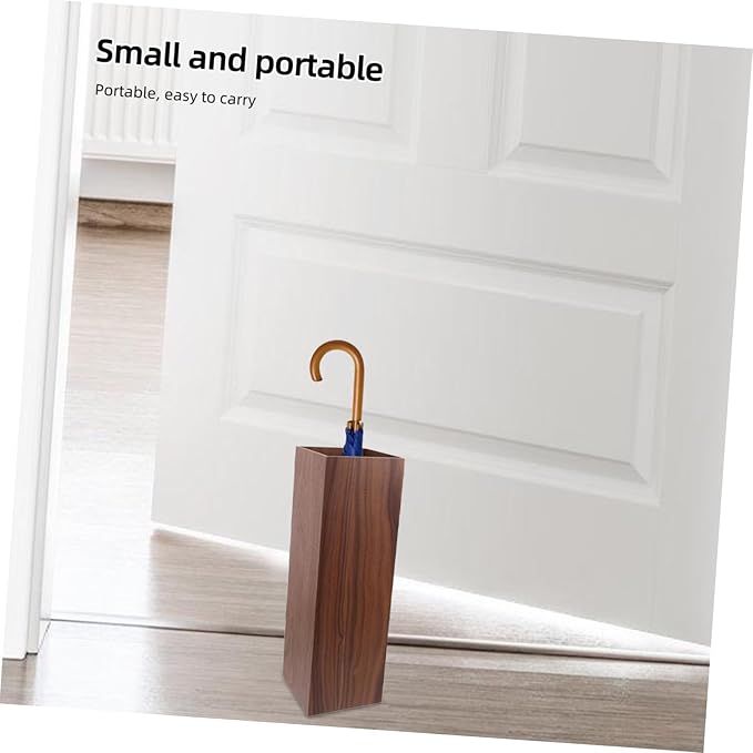 Folding Wooden Umbrella Stand for Home & Hotel - Space-Saving Design for Lobby & Garden - Durable Umbrella Holder for Reliable Storage