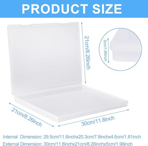 (2 PCS) Magazine Protectors for Collectors – Clear Magazine Display Case, Storage Box for Birth Certificates, Books, Newspapers, Comics – 12 x 9 x 0.8 inch