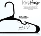 Utopia Home 60 Pack Kids Hangers - 11.5 Inch Plastic Baby Hangers for Closet - Childrens Hanger for Clothes & Infant Hanger for Closet - for Everyday Standard Use (Black)