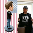 Bobbletopia Elon Musk Bobblehead World Leaders Series | Entrepreneur & American Patriot Collectible, 8" Polyresin Figurine, Comes in Display Box
