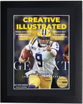 Creative Picture Frames 8 x 10.5 Magazine Frame with Full-Strength Glass, Holds Up To A 1/4" Thick Media with Installed Hangers for Easy Mounting, 10x12 Manhattan Black Frame with Black Mat