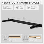 Homeforia 30 inch Natural Floating Shelf, High End Solid Real Wood 30inch Small Floating Shelves for Wall Mounted, Natural Wooden Floating Shelves, Heavy Duty Bracket, 30 X 6.5 X 1.75 in, Set of 3