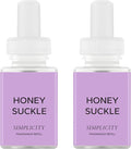 Pura & Simplicity Home Scent Refill - Smart Air Diffuser - Long-Lasting Luxury Fragrance per Refill - Home Essential - Clean & Safe Diffuser Fragrance - 2 Pack, Honeysuckle