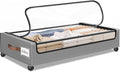 Under Bed Storage with Wheels 1Pack Underbed Storage with Clear Window&Label Under Bed Drawers Large Capacity Rolling Under Bed Storage for Clothes,Shoes, Blankets (Light Grey)