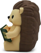 Little Readers – Cute Figurines for Bookshelves, Desks, Terrariums & Home Decor – Book-Loving Animal Statues - Hedgehog