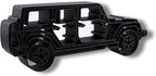 Jeep Wrangler Sculpture - Minimalist Decorative Accent for Off - Road Enthusiasts & Modern Home Decor | Collectible Design (Jeep Wrangler 4 Door Side View Matte Black)