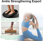 Cork Balancing Board, Premium Natural Cork Foot Strengthener, Ankle Stability Trainer for Balance & Mobility, Plantar Fasciitis Relief & Fall Prevention