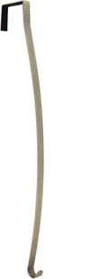 Haute Decor HighProfile Curved Wreath Hanger (Holly Embossed - Antique Brass) - Strong Decoration Holder for Doors with Raised Features and Trim
