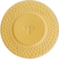 Boston International Embossed Stoneware Plate, 8-Inch Diameter, Honeycomb