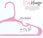 Utopia Home 20 Pack Kids Hangers - 11.5 Inch Plastic Baby Hangers for Closet - Children Hanger for Clothes - Infant Hanger for Closet - Everyday Standard Use (Baby Pink)