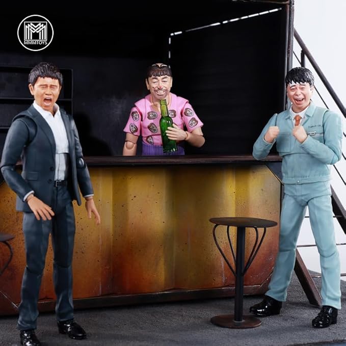 JXK Frontier Coffee House Model for 1/12 Scale Action Figures Realistic Dollhouse Accessory for Diorama Enthusiasts and Collectors