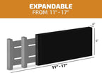 6 Pack Drawer Dividers 6 Inch High, 11”-17" Adjustable Bamboo Organizers Large Expandable Drawer Separators for Cloths, Dresser, Bedroom, Bathroom, Baby Drawer, Office & Kitchen Utensils (Black)